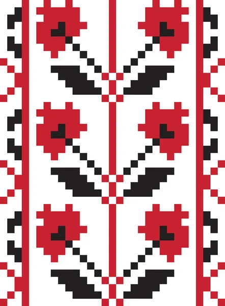 Etnických ukrajinských bezešvé ornament — Stockový vektor