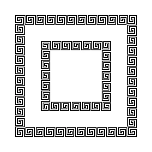 R Старовинні безшовні квадратні рамки — стоковий вектор