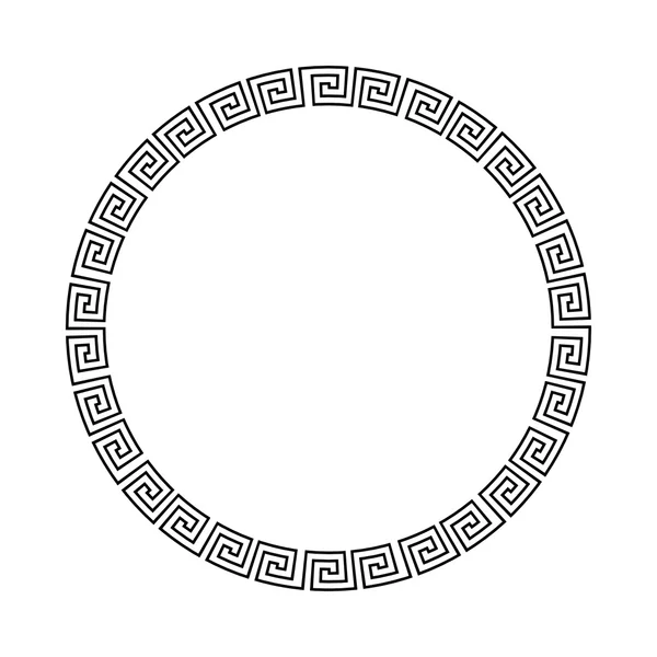 Греческий национальный античный круглый узор — стоковый вектор