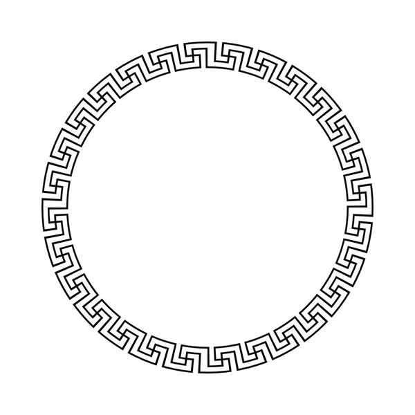 Greek national antique round pattern — Stock Vector