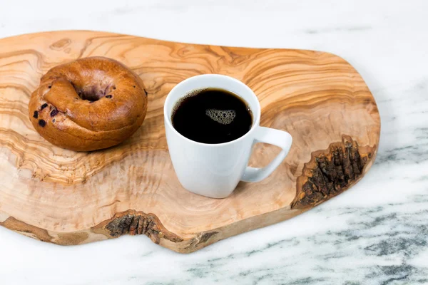 Morning meal for breakfast on wooden server — Stock Photo, Image