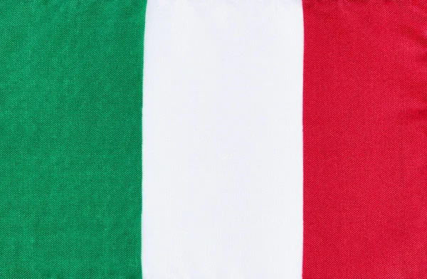 Italien flagga i tyg — Stockfoto