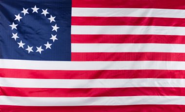 Amerika'nın orijinal koloniler için 13 yıldız bayrağı