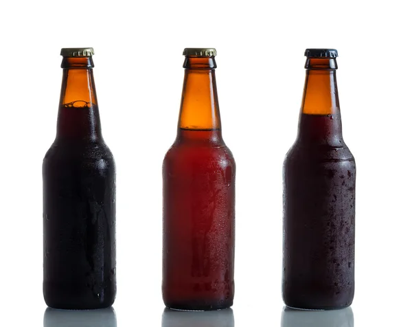 Bottled Fresh Cold Beer — Stock Photo, Image