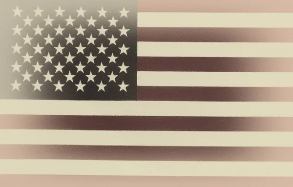 Флаг США в винтажном стиле — стоковое фото