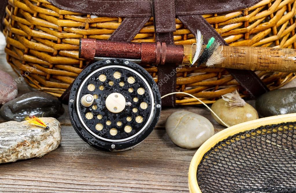 Wet antique fishing gear — Stock Photo © tab62 #69572201