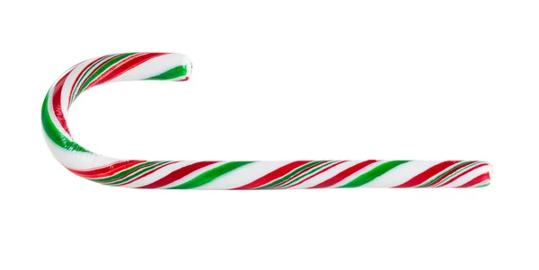 白色背景上的季节性糖果手杖。 — 图库照片