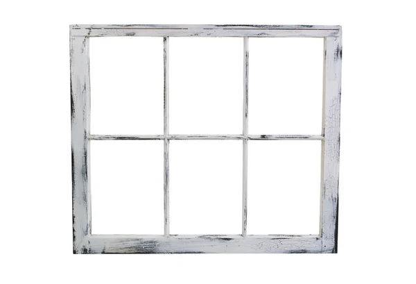 Old windows isolated on white background — Stock Photo, Image