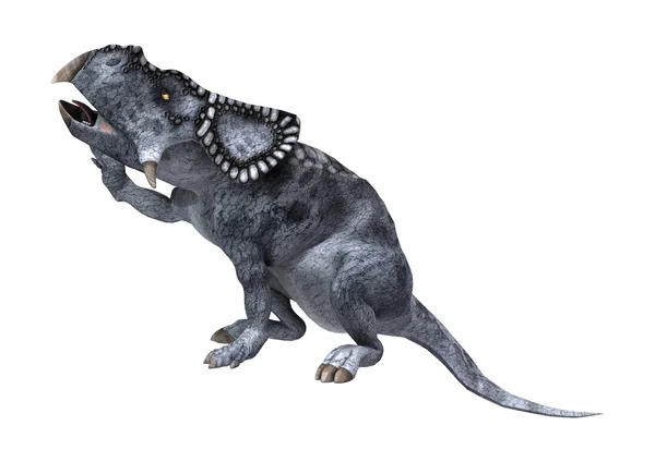 Dinozor Protoceratops beyaz — Stok fotoğraf