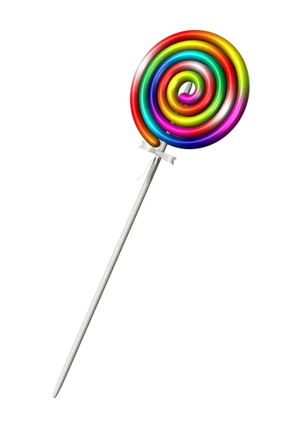 Ilustración 3D Lollipop en blanco —  Fotos de Stock