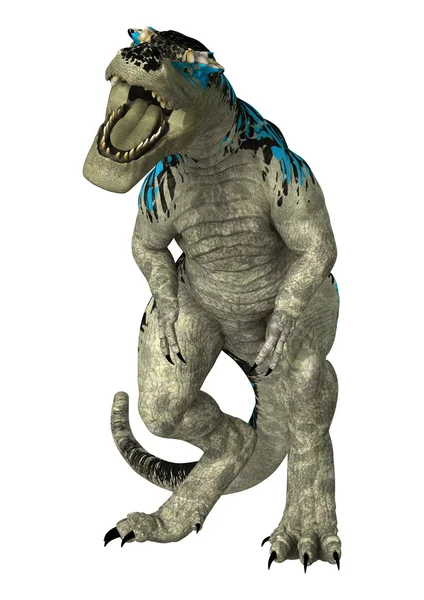 3D vykreslování Tyrannosaurus Rex na bílém pozadí — Stock fotografie