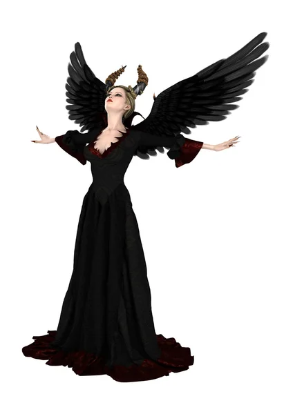 3D Rendering Evil Queen on White — Stock Photo, Image