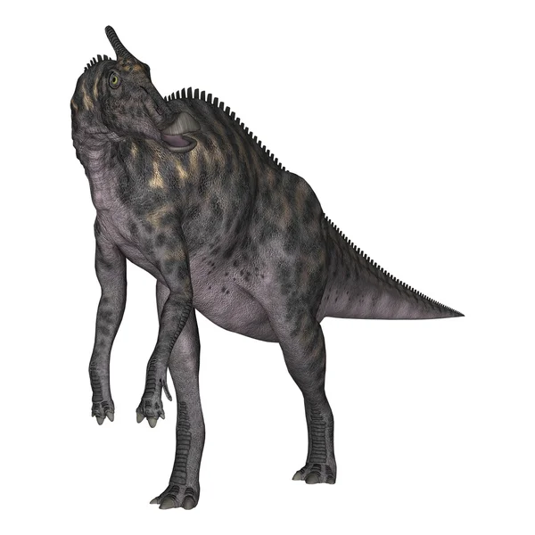 3D rendering dinoszaurusz Saurolophus, fehér — Stock Fotó