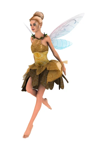 3D Rendering Fantasy Fairy on White — Stock Photo, Image