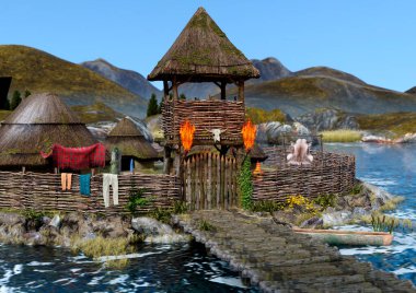 Bir Kelt krannogunun 3B görüntülemesi