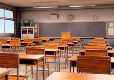 Bir Japon sınıfının 3 boyutlu görüntülemesi