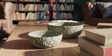 Özel bir kütüphanenin 3B görüntülemesi