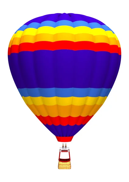 Horkovzdušný balón na bílém pozadí — Stock fotografie