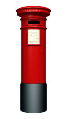 Red Pillar Box clipart