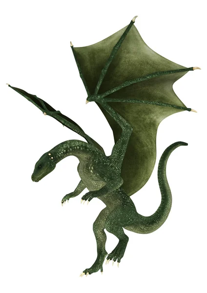 Landing Fantasy Dragon — Stock Photo, Image