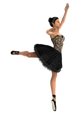 Asyalı kadın balet