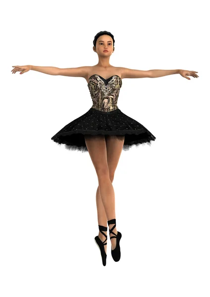 Ballerina di balletto femminile asiatica — Foto Stock