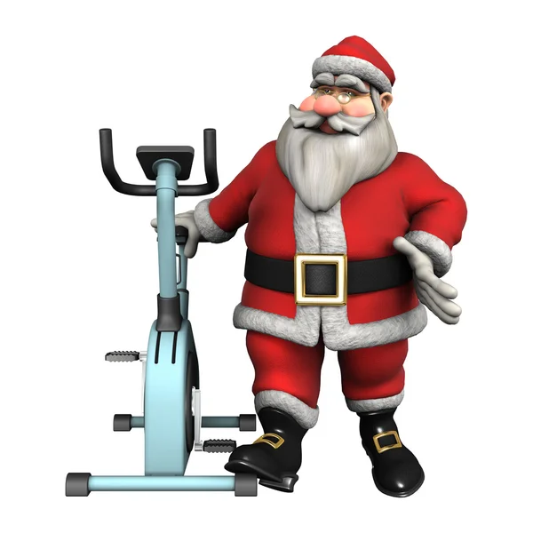 Weihnachtsmann-Fitness — Stockfoto