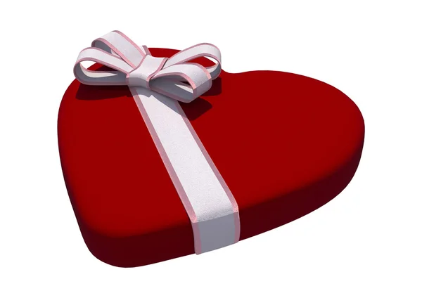 Caixa de coração Valentine — Fotografia de Stock
