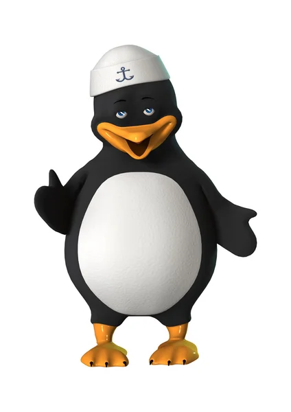 Lächelnder Pinguin — Stockfoto