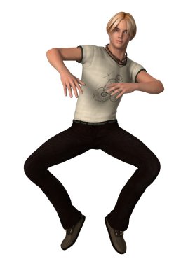 Dans eden genç çocuk