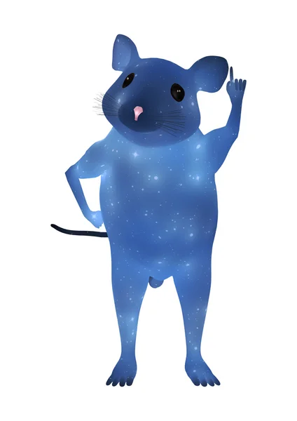 Rato azul — Fotografia de Stock
