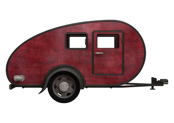 Rotes Wohnmobil — Stockfoto