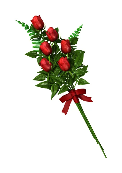붉은 장미 꽃 — 스톡 사진