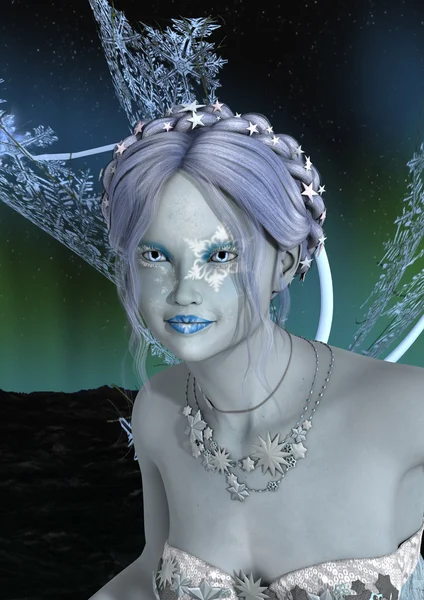 Fantasy Snow Fairy — Stock Photo, Image