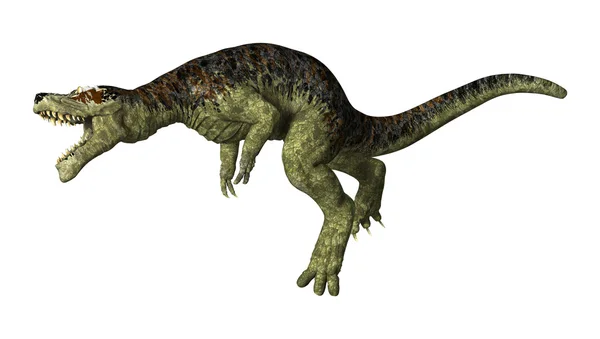 Tyrannosaurus rex på vit — Stockfoto