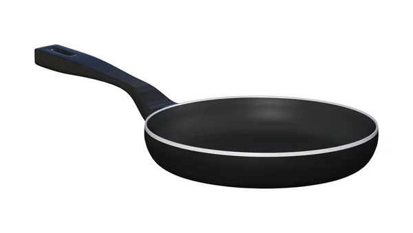 Frying Pan On White — Stock Photo, Image