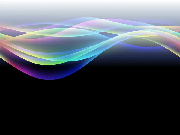 Динамічний потік, стилізовані хвилі, вектор — стоковий вектор