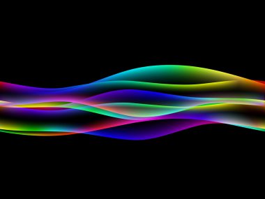 dinamyc akışı, stilize dalgalar, vektör