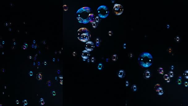 Tvål bubblor slow motion bakgrund — Stockvideo
