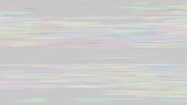 Glitch vidéo, bruit de couleur, signal perdu. — Video