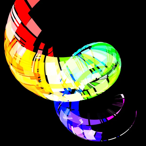 Tourbillon coloré vectoriel — Image vectorielle