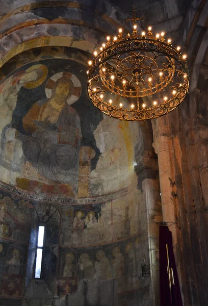 Interior Igreja Akhtala Província Lori Armênia — Fotografia de Stock