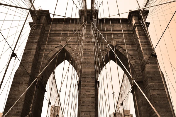 Brooklyn bridge, New York — Stock Photo, Image