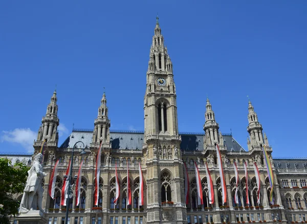 Rathaus - Câmara Municipal de Viena, Áustria — Fotografia de Stock