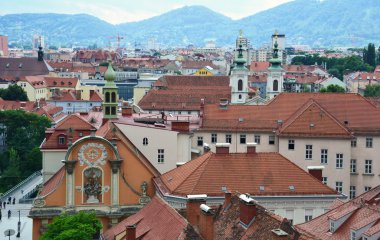 Avusturya, Graz 'ın havadan görünüşü