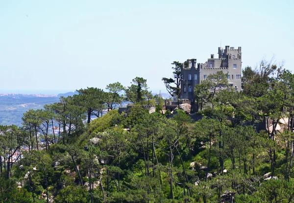 Kasteel op de heuvel in Sintra, Portugal — Stockfoto