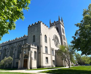 Umut Üniversitesi kampüsündeki Dimnent Memorial Kilisesi. Hollanda, Michigan 'daki Batı İlahiyat Fakültesi