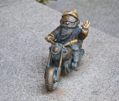 Krasnale motosikletle, Wroclaw, Polonya