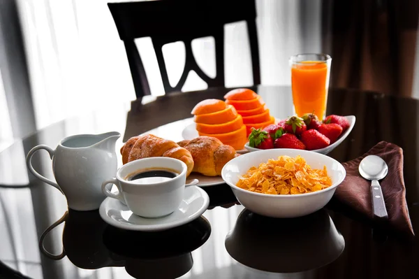 Breakfast in hotel — Stock Photo, Image