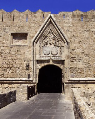  Aziz John 'un Kapısı Red Gate, Rodos, Yunanistan olarak da bilinir.